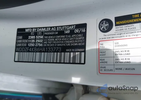 2017 Mercedes-Benz E 300 4Matic from USA, damaged, VIN WDDZF4KB6HA133773